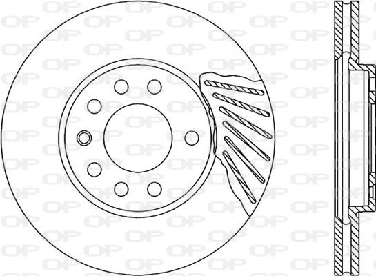 OPEN PARTS Bremžu diski BDA1808.20